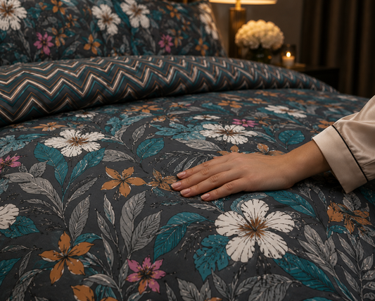 SoftLinens Luxe Floral Bedsheet Set – Premium Soft & Elegant Bedding Collection