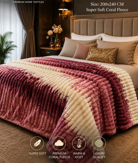 Luxury Coral Fleece Blanket
