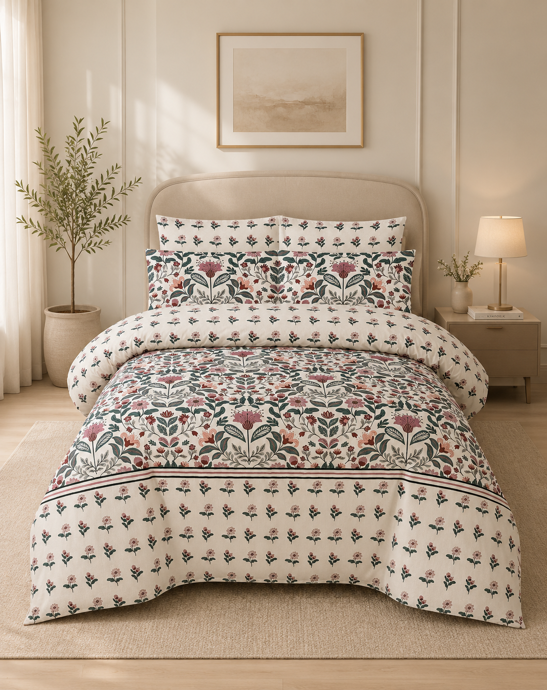 Cotton Floral Bedsheet Set – Premium Soft Cotton