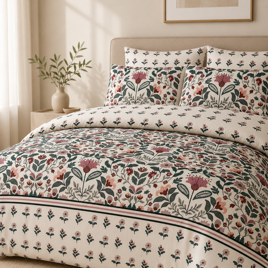 Cotton Floral Bedsheet Set – Premium Soft Cotton