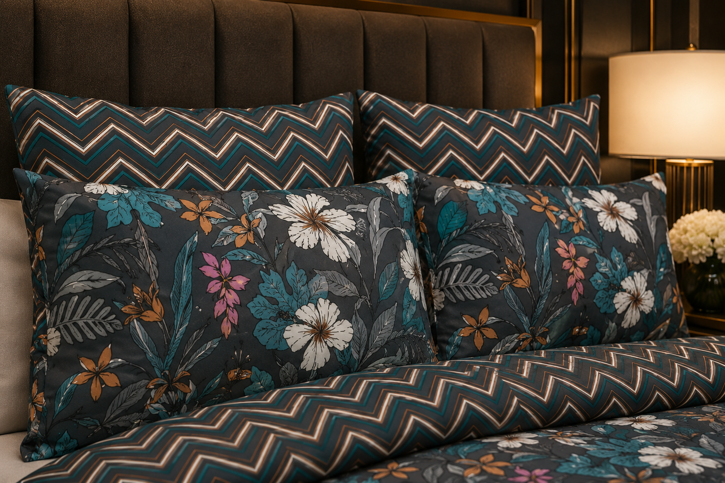 SoftLinens Luxe Floral Bedsheet Set – Premium Soft & Elegant Bedding Collection